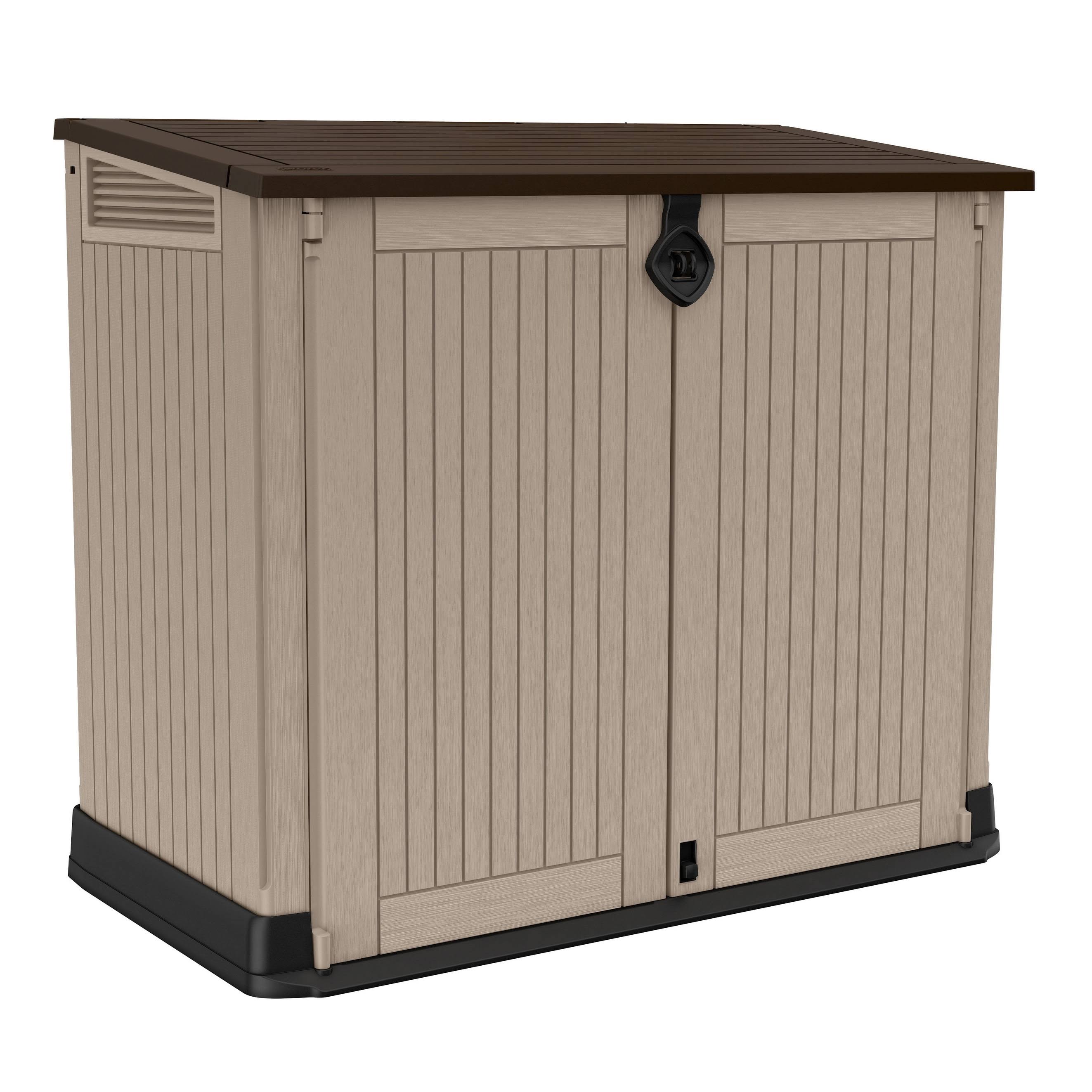 Keter Store-It-Out Midi 30-Cu ft All-Weather Resin Storage Shed Beige