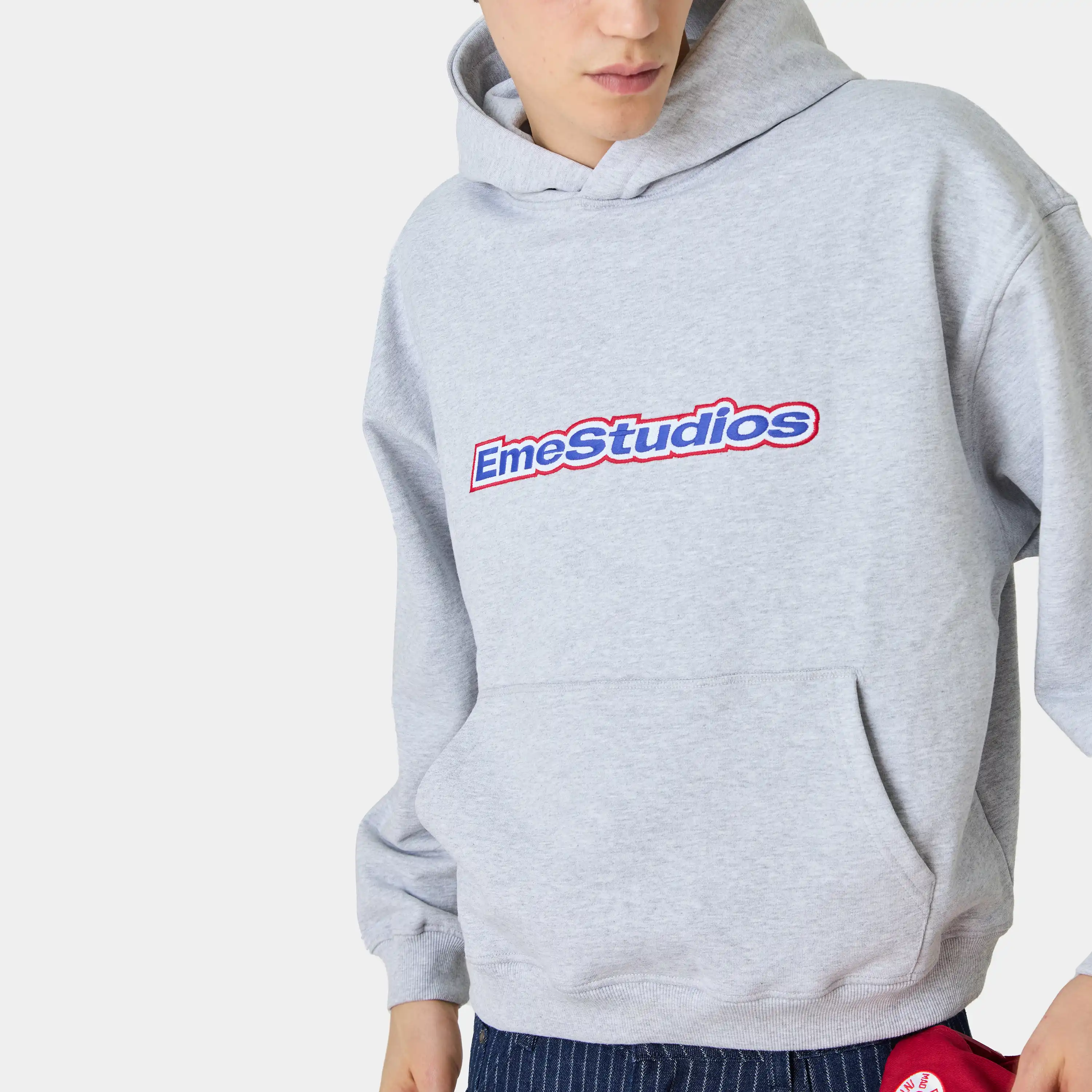 Box Heather Grey Oversized Hoodie