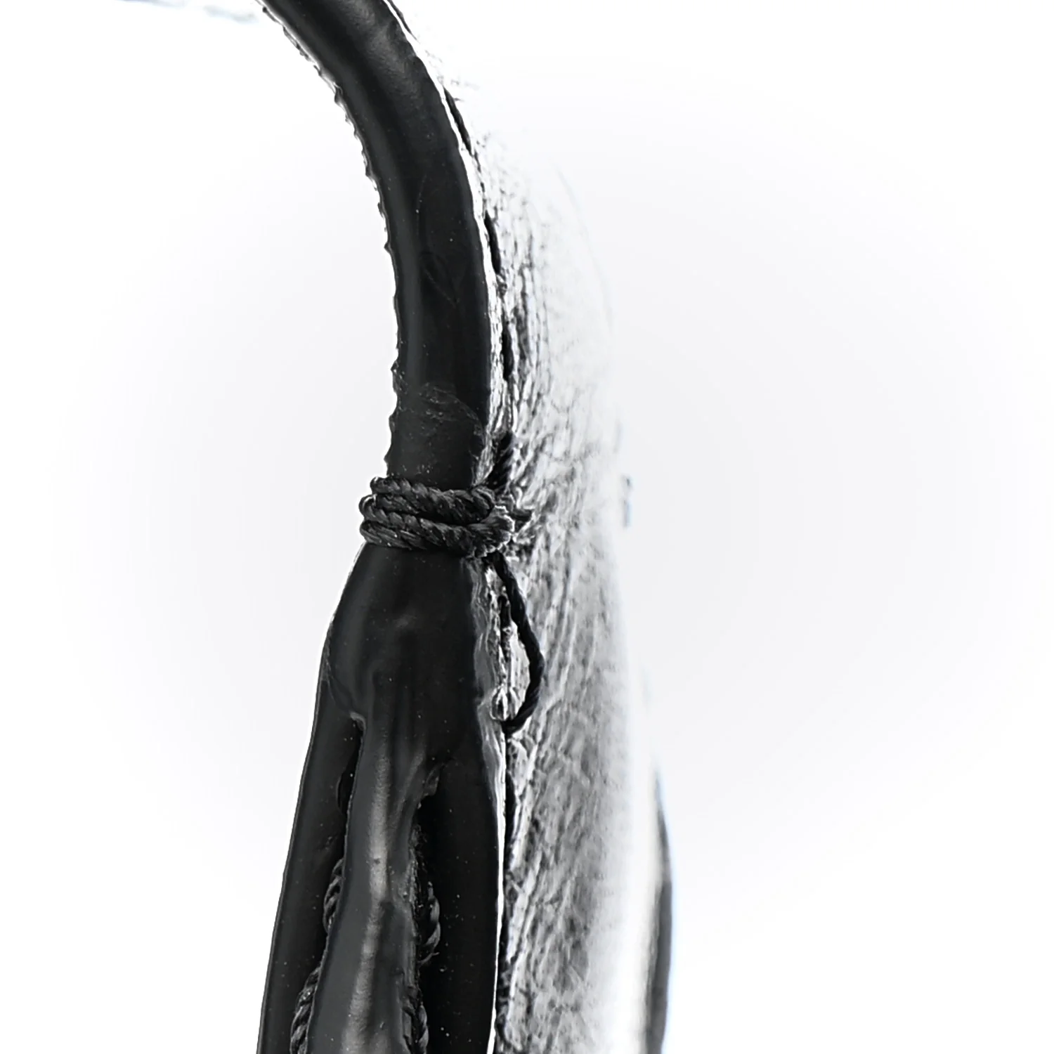 Shiny Calfskin Camera Crossbody Black