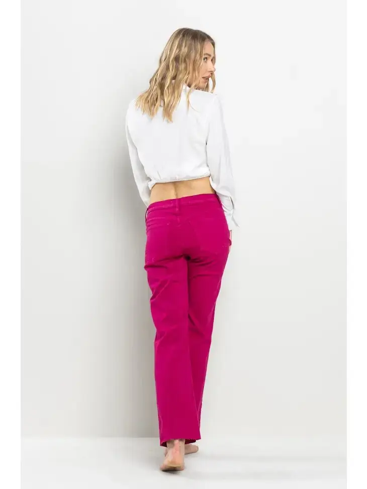 High Rise Straight Pants