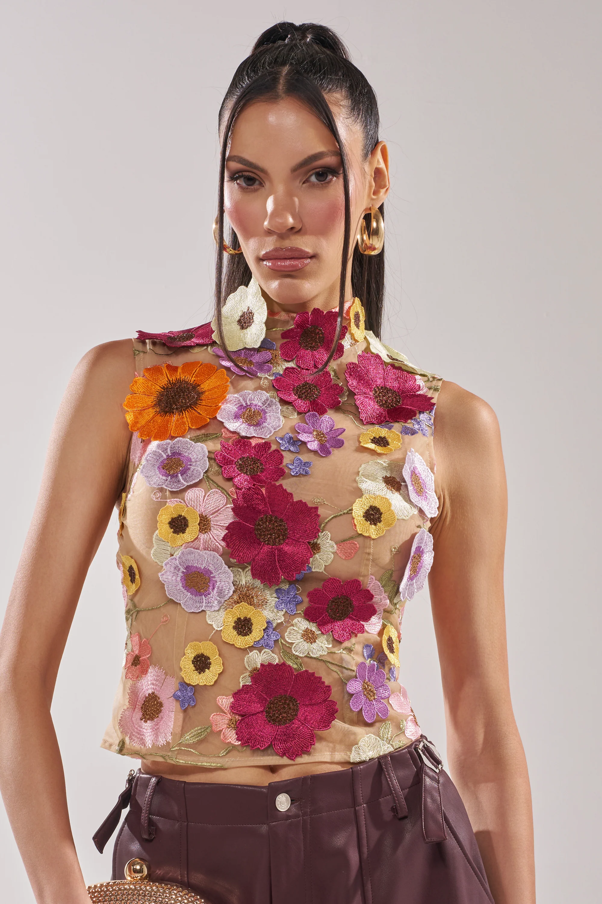 WHERE THIS FLOWER BLOOMS MESH TOP - Akira Store