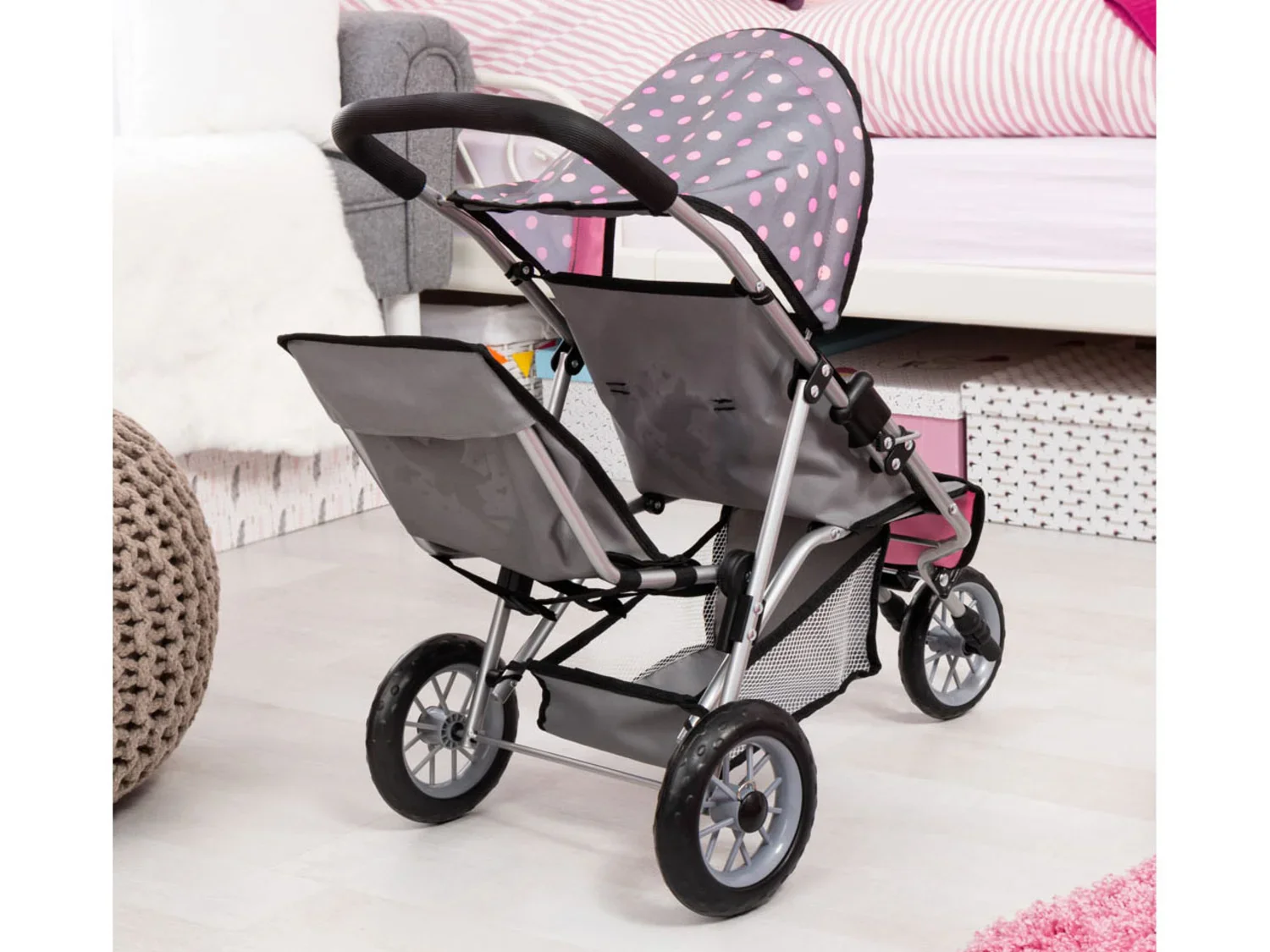 Bayer Design Poussette double pour poupes