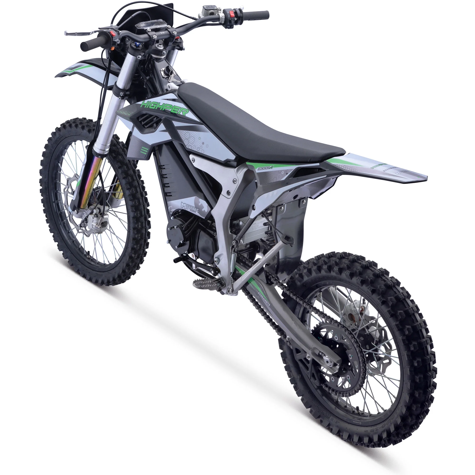 Mototec Venom 72v 12000w Electric Dirt Bike White