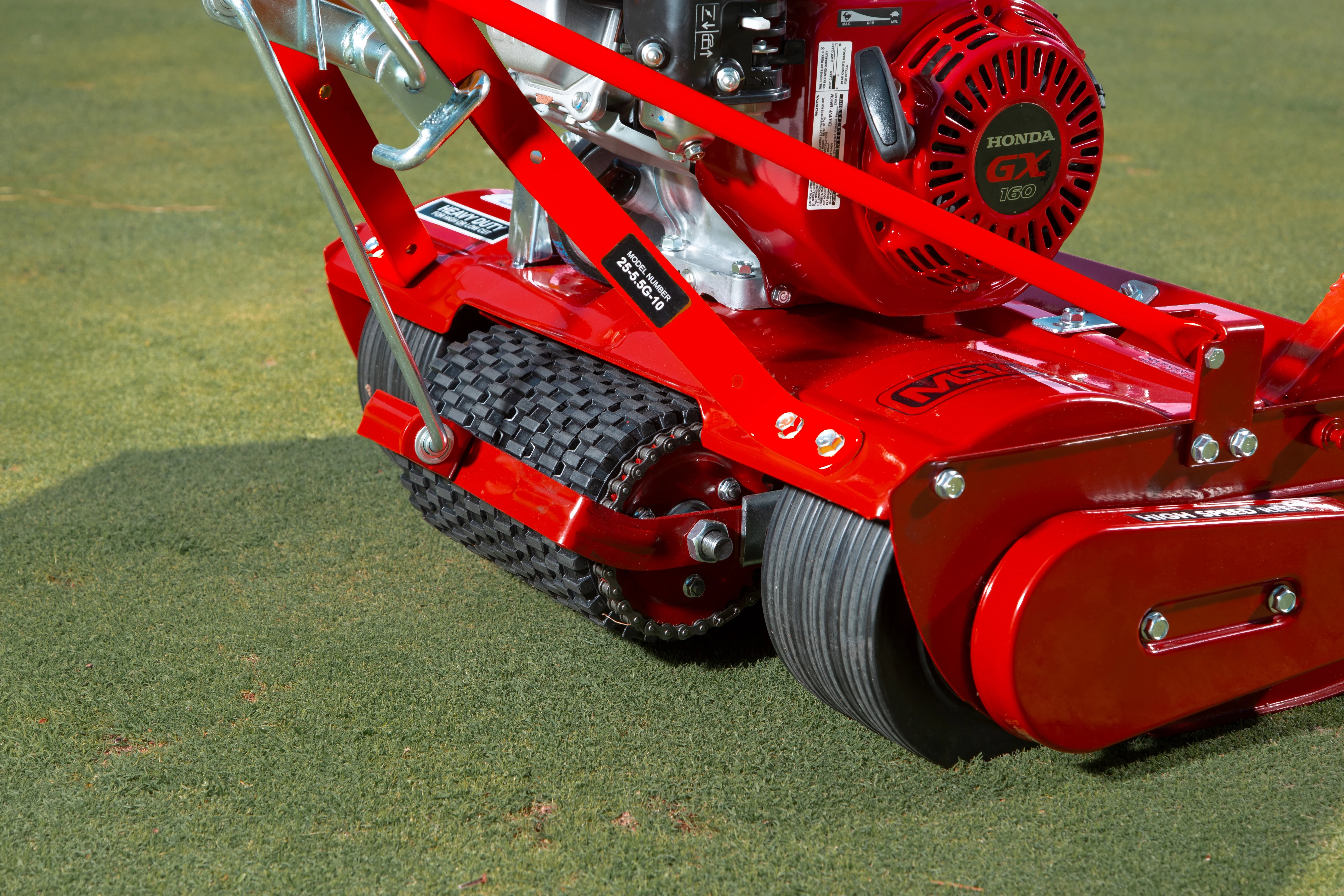7-Blade Gas Powered Reel Lawn Mower, 25" Cutting Width, with GX160 Engine - Image 4
