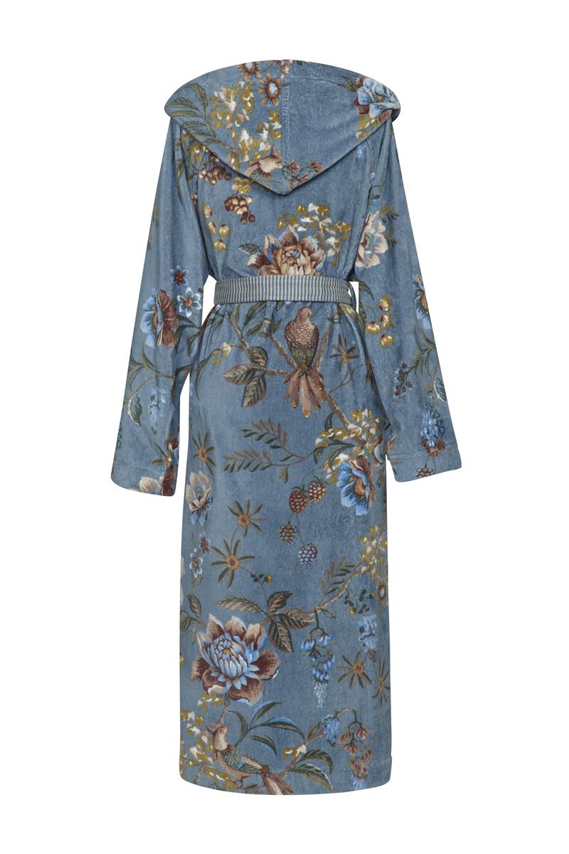 Pip Studio Secret Garden Badjas - Blauw - XL