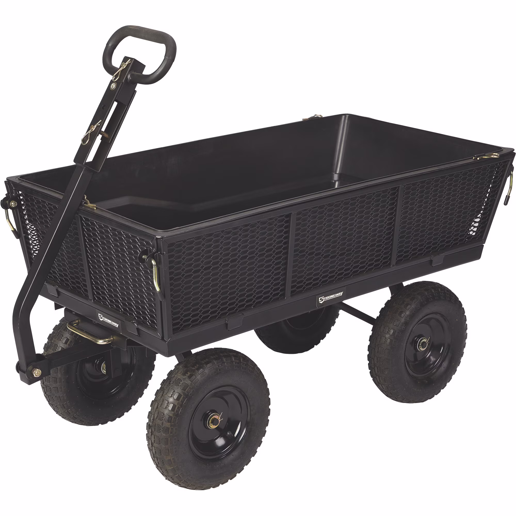 Steel Dump Cart with Removable Liner, 1200-Lb., 9 Cu. Ft. Capacity, 50in.L x 24in.W