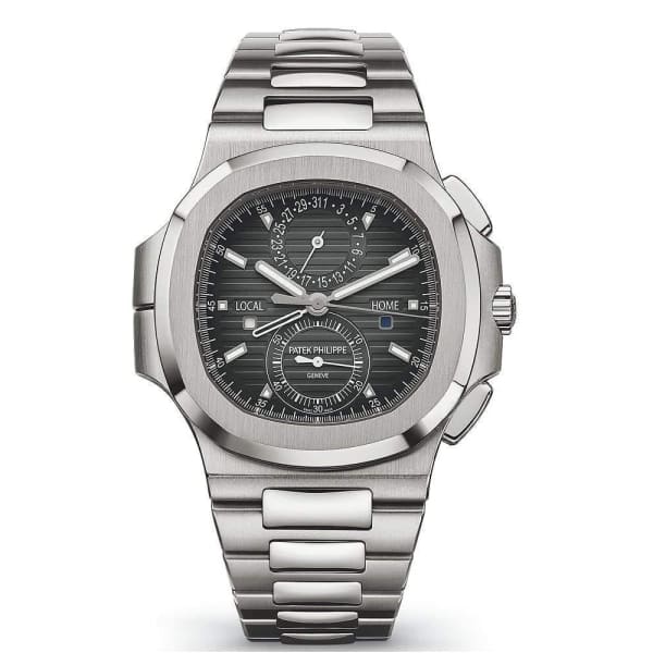 【Super Clone】Patek Philippe Nautilus Travel Time Chronograph Stainless Steel Automatic Men's Watch 5990-1A-001