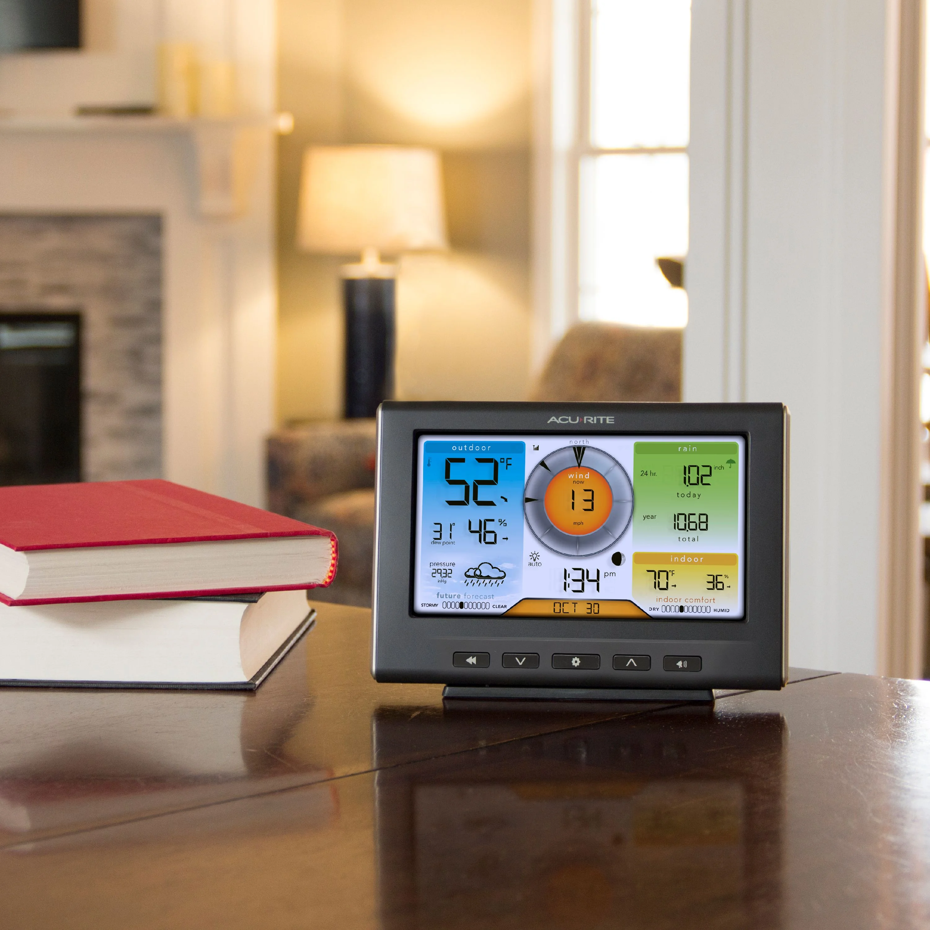 Iris (5-in-1) Home Weather Station with Wi-Fi Connection to Weather Underground for Indoor and Outdoor Temperature, Humidity, Wind Speed/Direction, and Rainfall (01540MCB) - Image 5