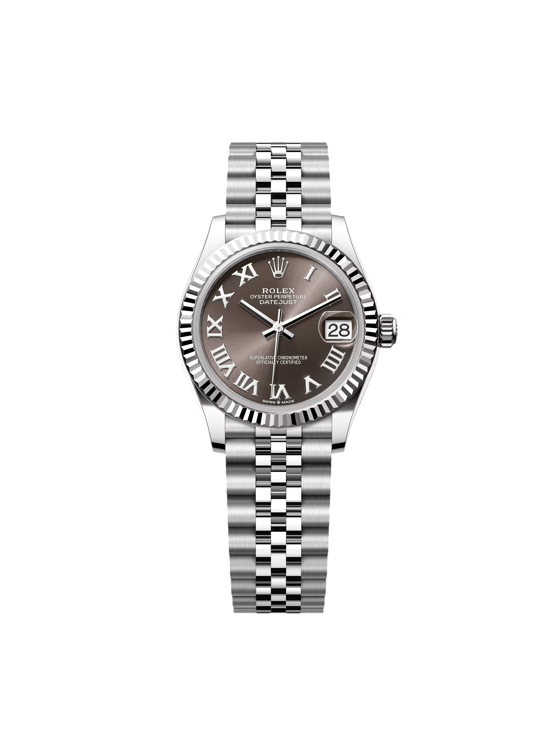 【Super Clone】RLX Datejust m278274-0021/0022 Dark Grey Roman 31mm Dial Oyster Watch