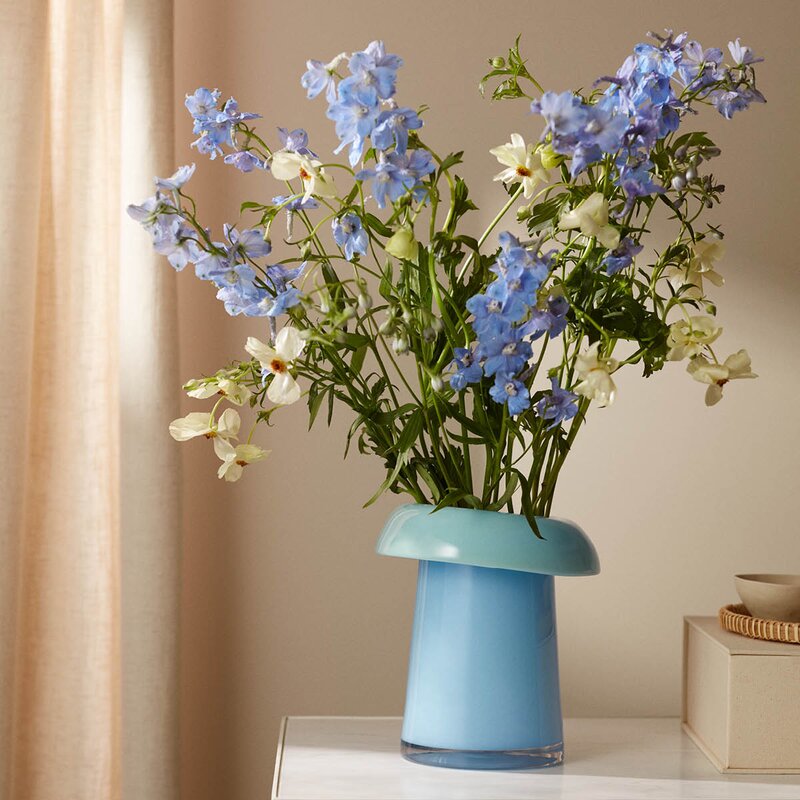 Soma vase 22,5 cm lys blå/aqua