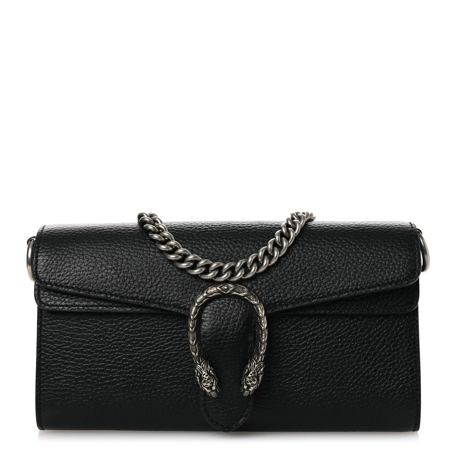 Dollar Calfskin Web Small Dionysus Crossbody Bag Black