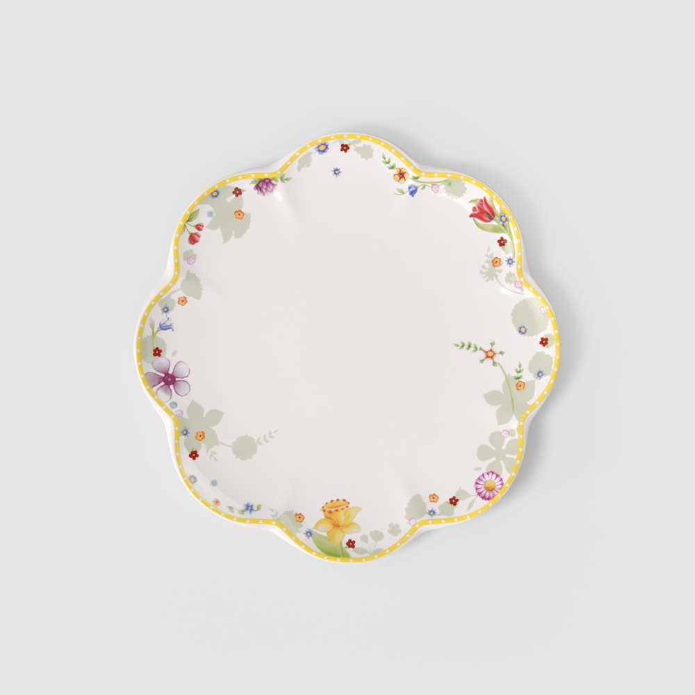 Spring Awakening Dinner plate - Yellow, 10.7'', Premium Porcelain