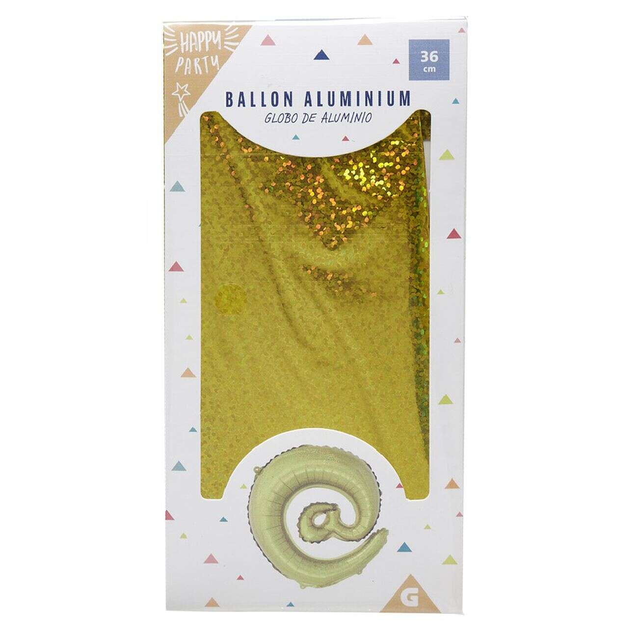 Ballon symbole arrobase aluminium