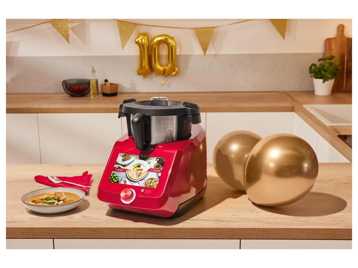 SILVERCREST KITCHEN TOOLS Monsieur Cuisine Smart SKMS 1200 B2, Rouge