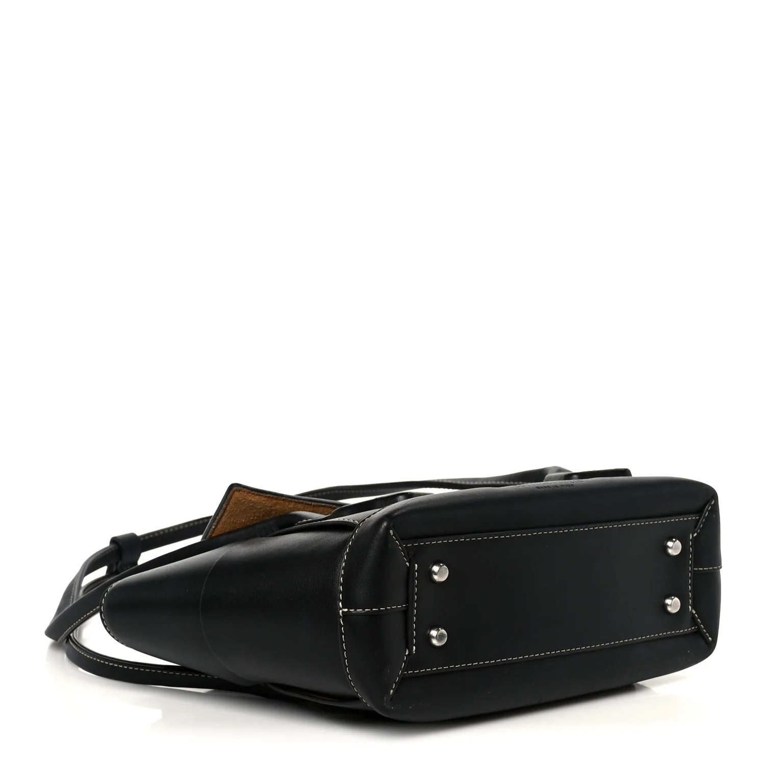 French Calfskin Maxi Intrecciato Arco 33 Black