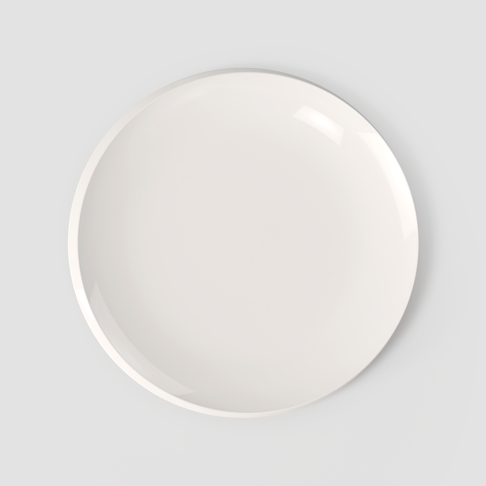 NewMoon Serving/ Under Plate - White, 12.6'', Premium Porcelain