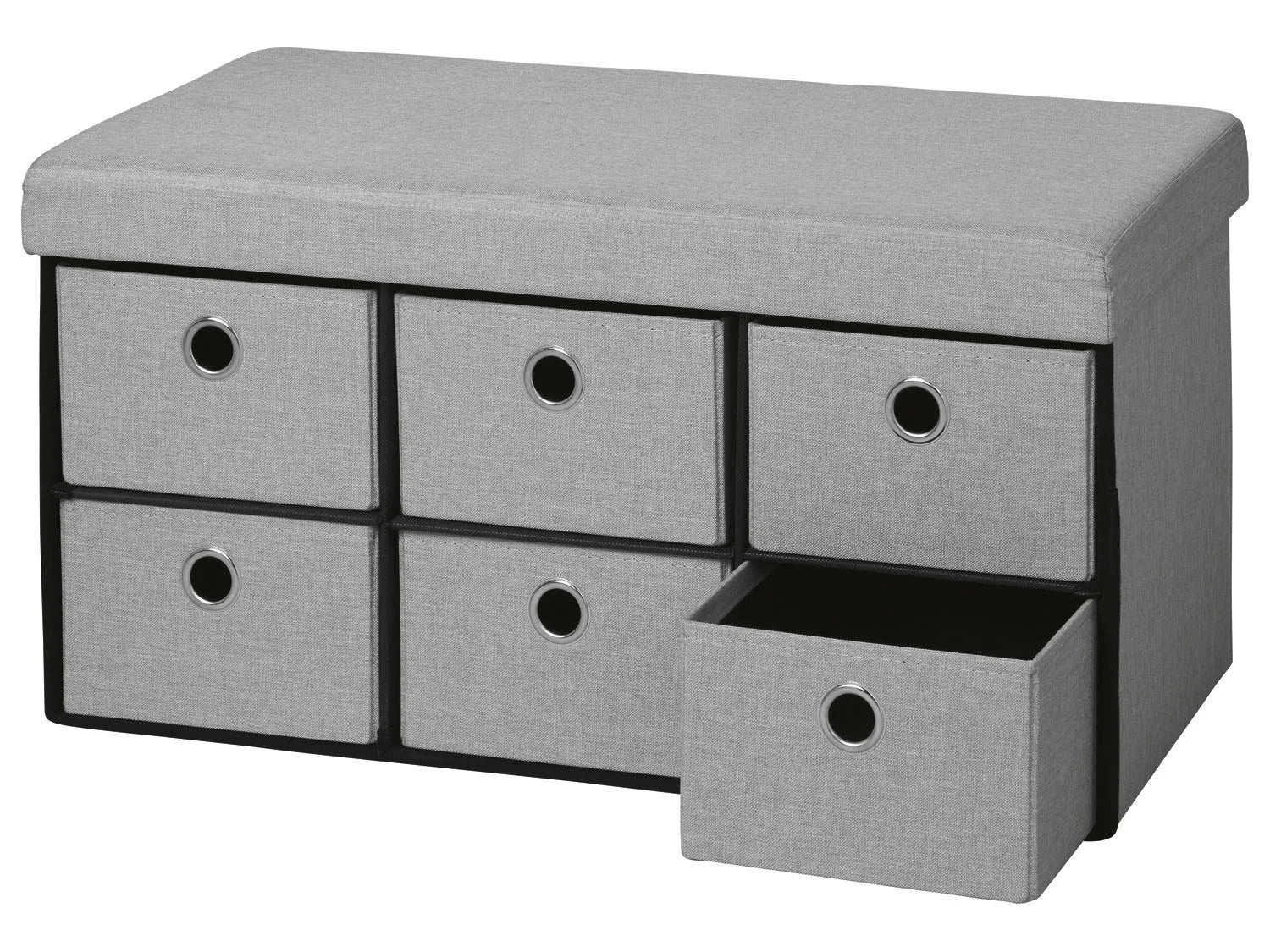 LIVARNO home Banc-coffre de rangement, avec 6 tiroirs
