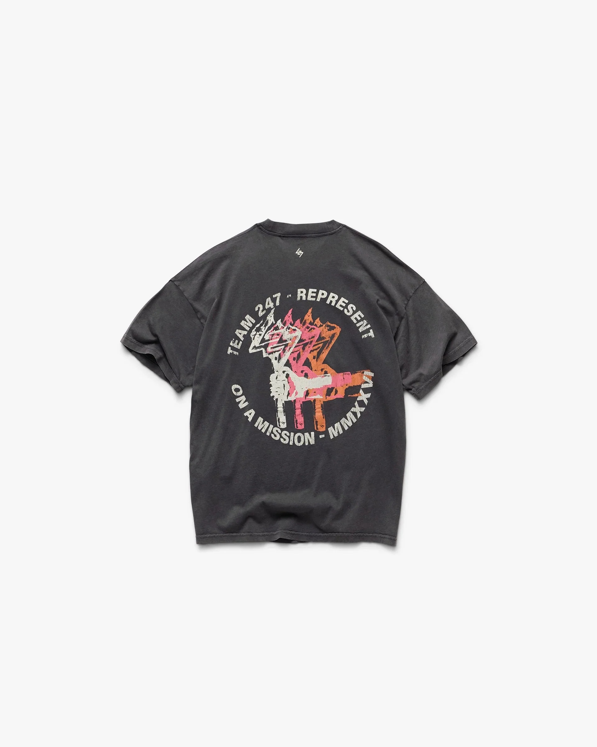 247 Torch Boxy T-Shirt - Washed Black