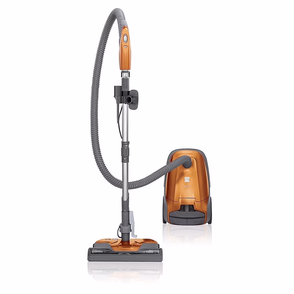 Kenmore 81214 200 Series Pet Friendly Lightweight Bagged Canister Vacuum with HEPA, 2 Motor System, and 3 Cleaning Tools - Orange