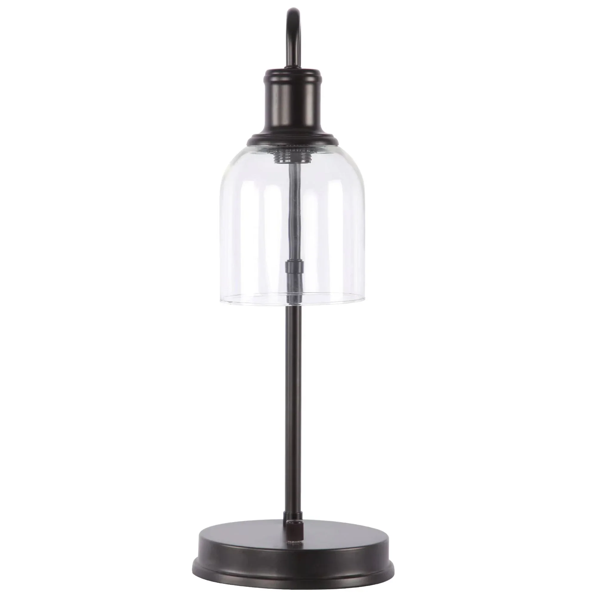Better Homes & Gardens Antique Bronze Desk Lamp with AC Outlet, Bronze Finish