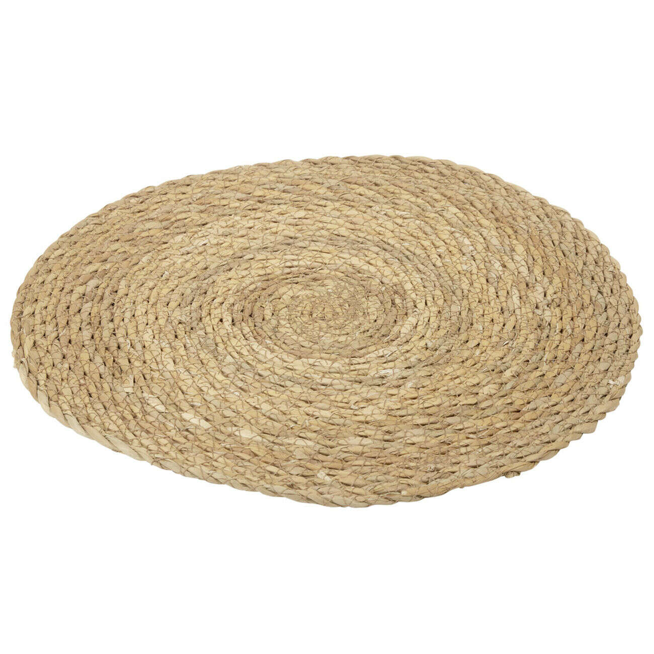 Set de table rond typha tressé marron Ø35cm