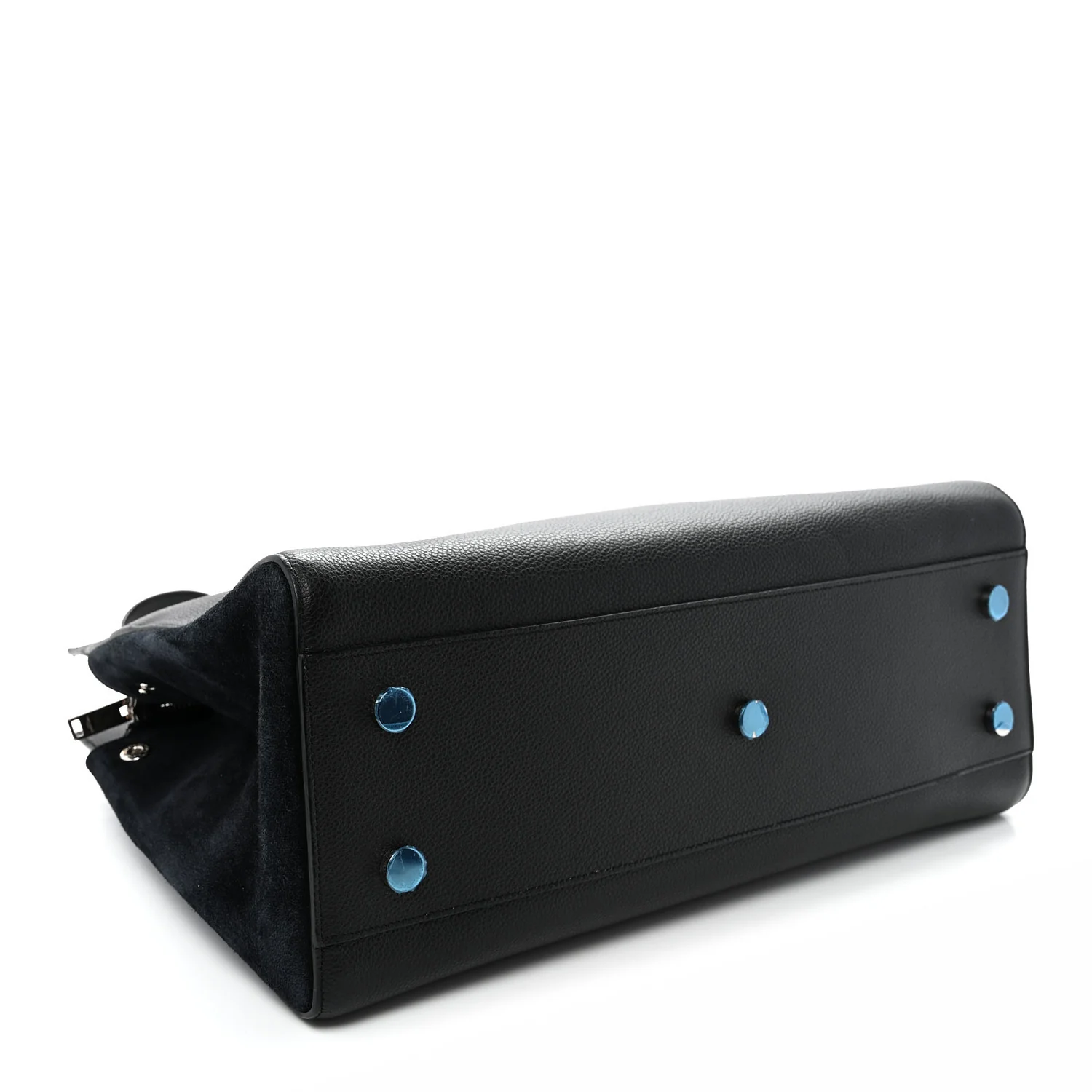 Grained Calfskin Medium Rive Gauche Cabas Black