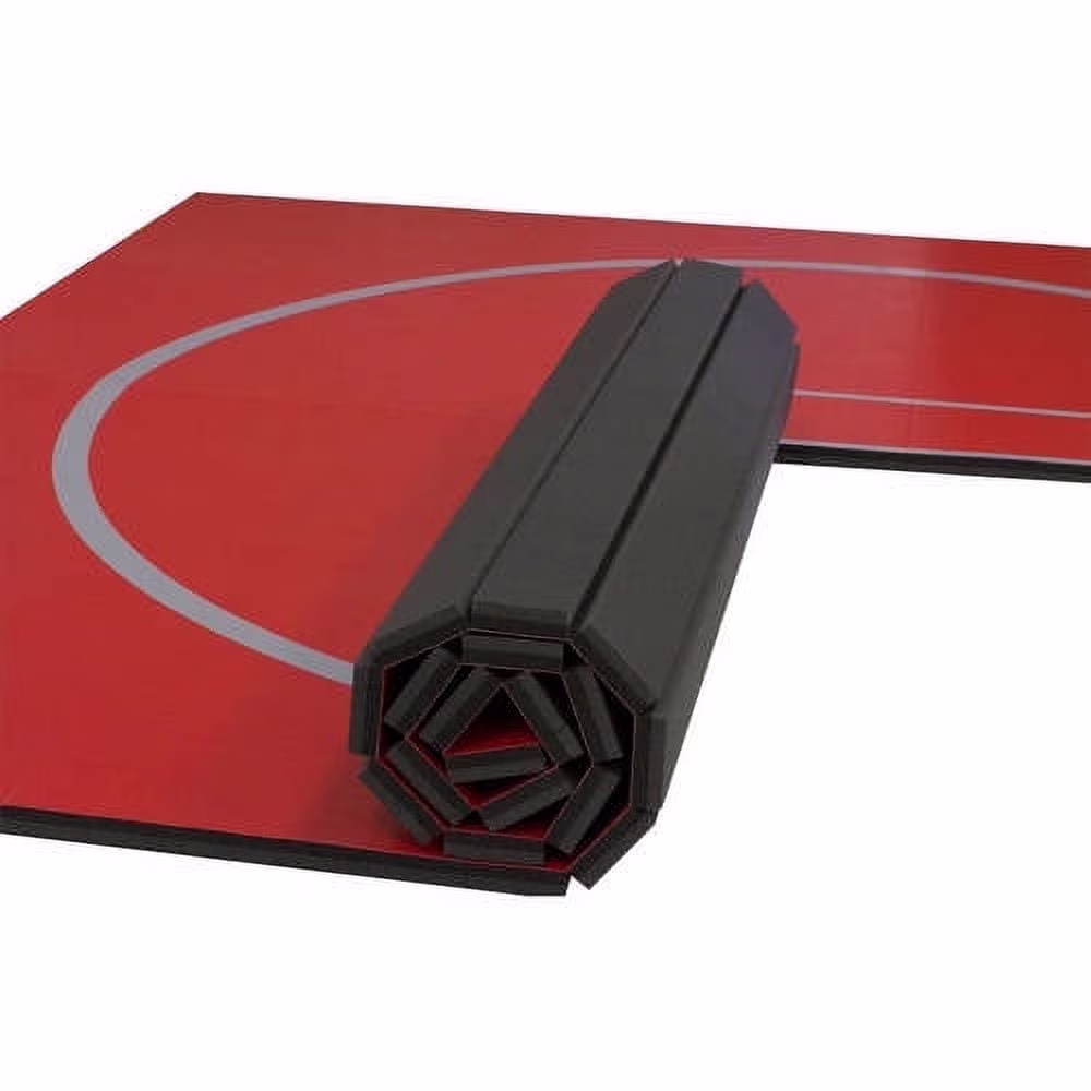 10'x10' Wrestling Mat, Black, Gymnastics, with Circles(Black) - Image 6