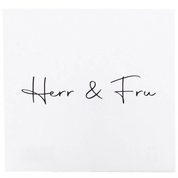 Kort 8x8 cm Herr & Fru