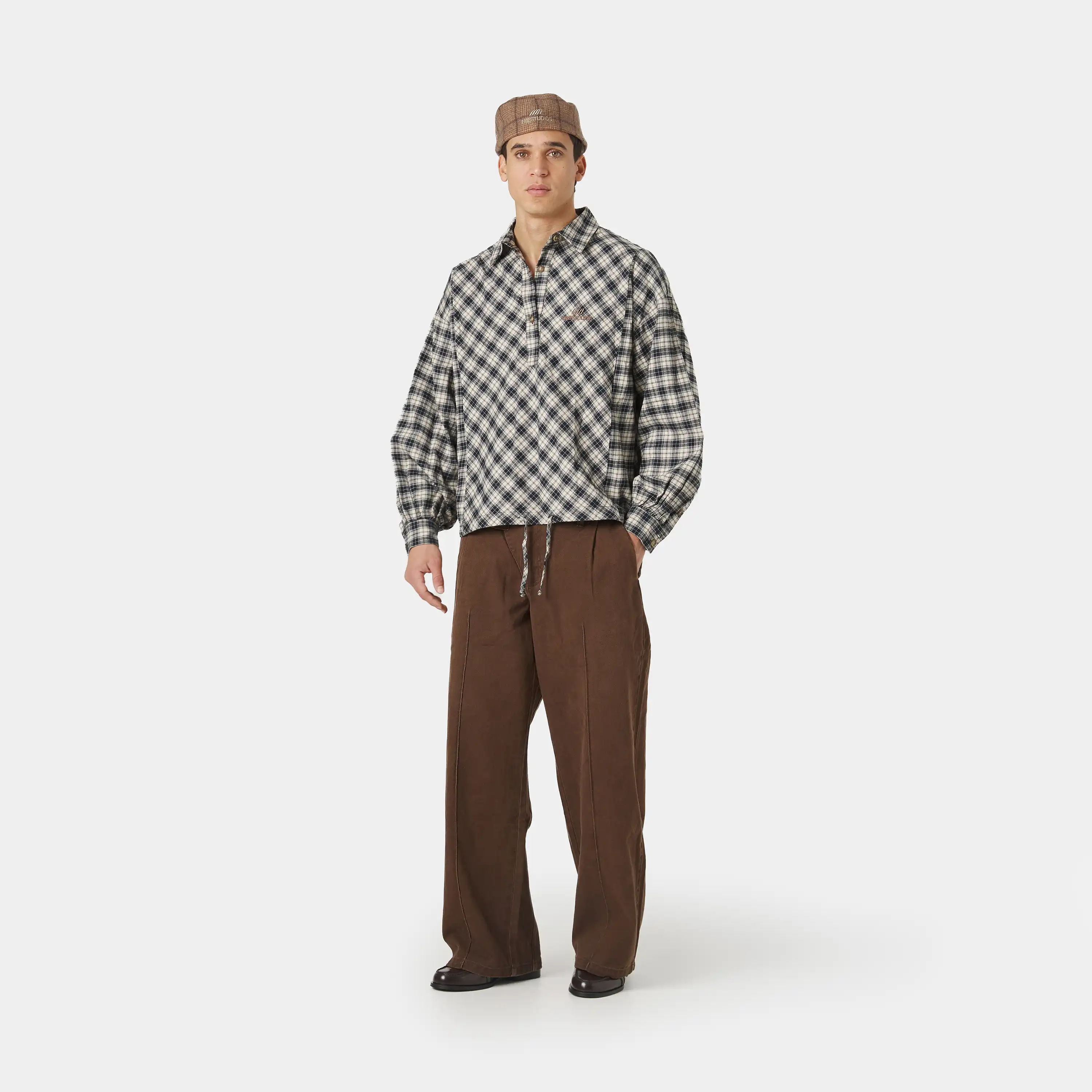 Fitz Popover Chocolate Shirt