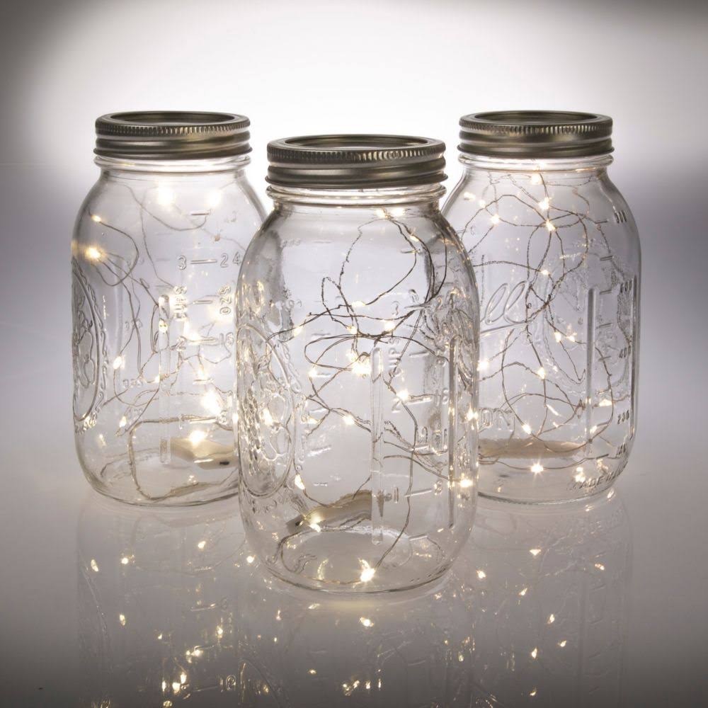Fun Express Mason Jar & Fairy Lights Table Centerpiece Kit Makes 12