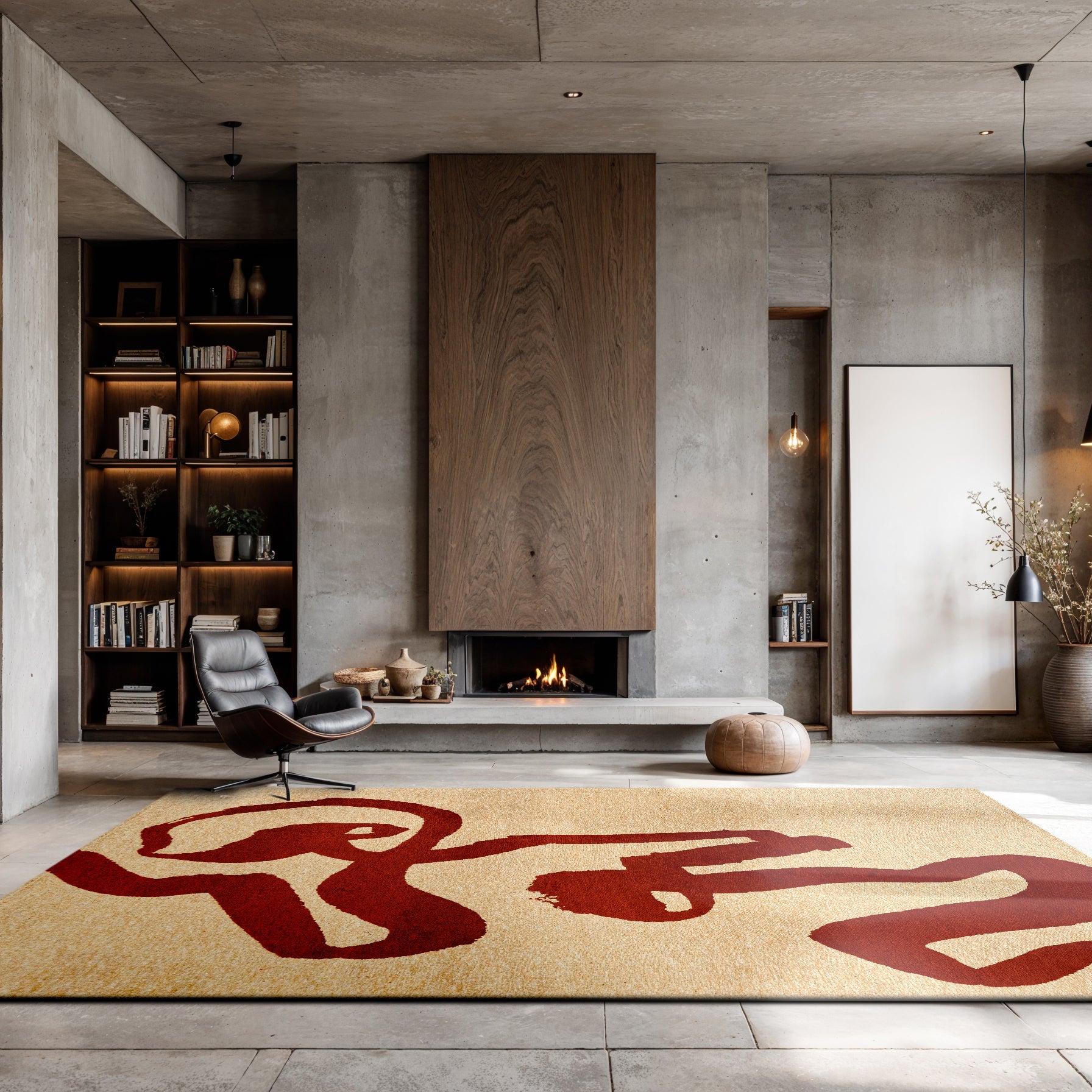 Louis de Poortere Ribbon Vloerkleed 170 x 240 cm - Red