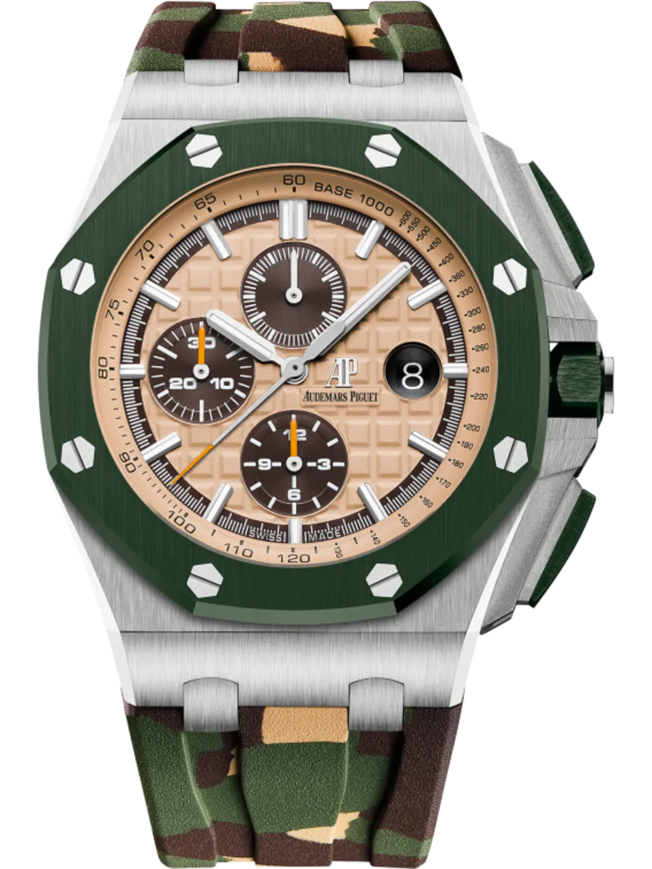 【Super Clone】Audemars Piguet  OFFSHORE Beige Camouflage Dial CHRONOGRAPH 44mm 26400SO.OO.A054CA.01