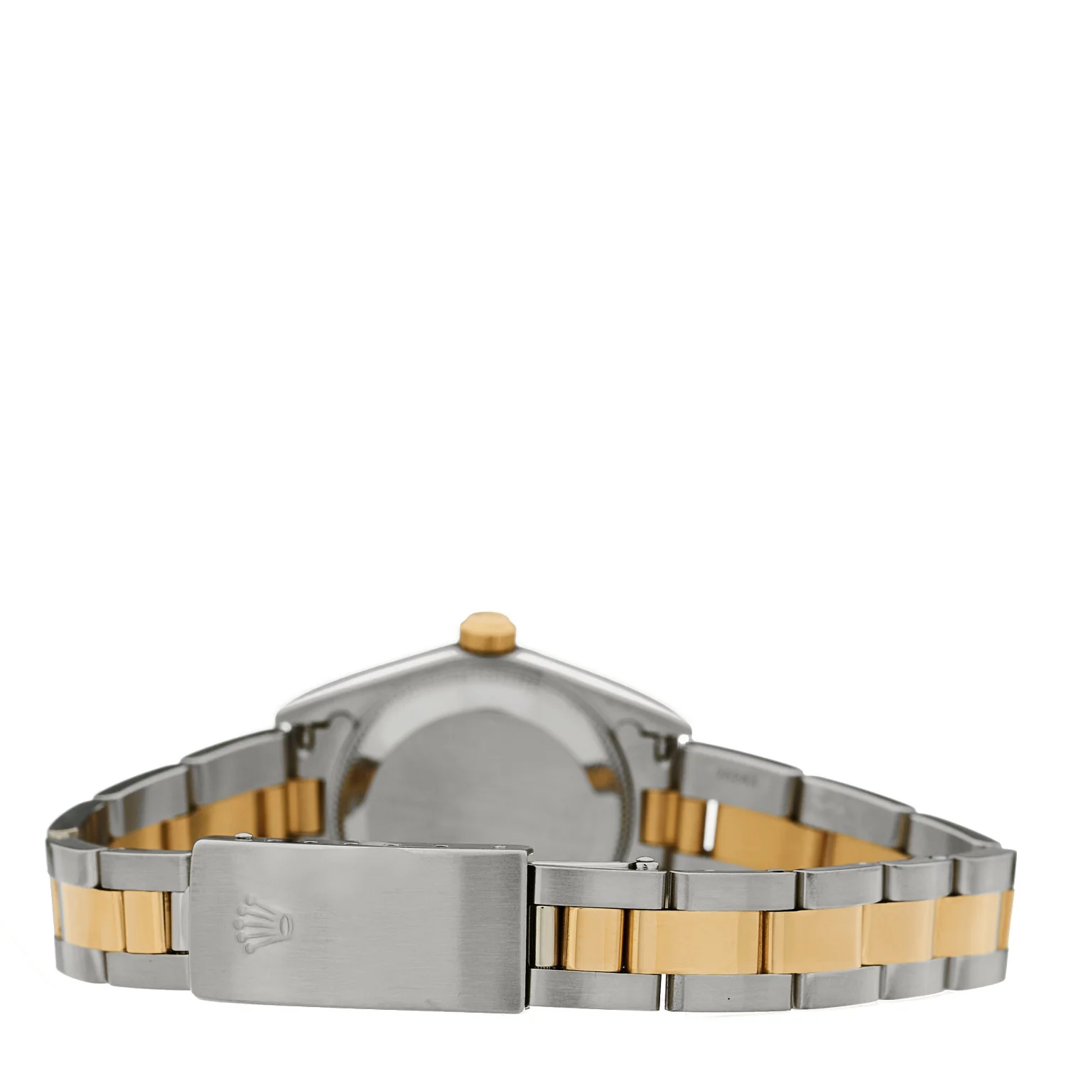Stainless Steel 18K Yellow Gold 24mm Oyster Perpetual Watch White Roman 76183