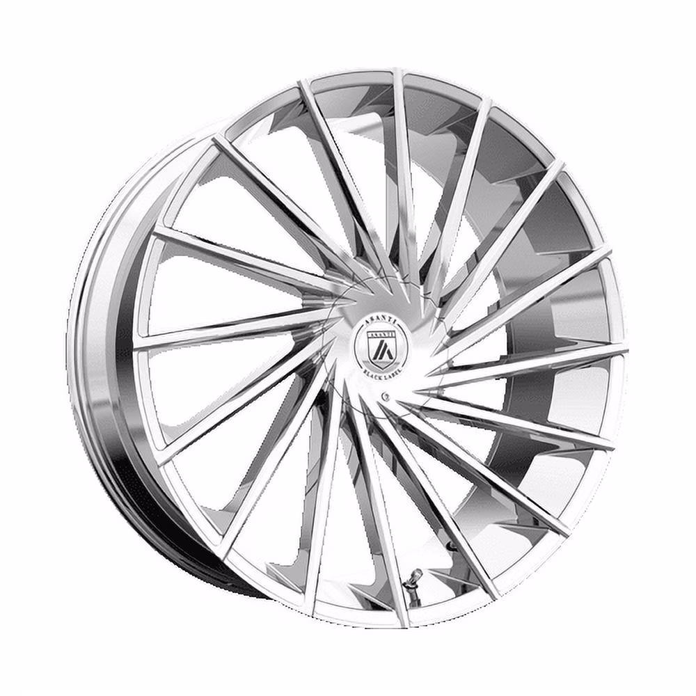 Black Aluminum Rim ABL 18 MATAR 24X9in Chrome Finish, ABL18 24906630CH