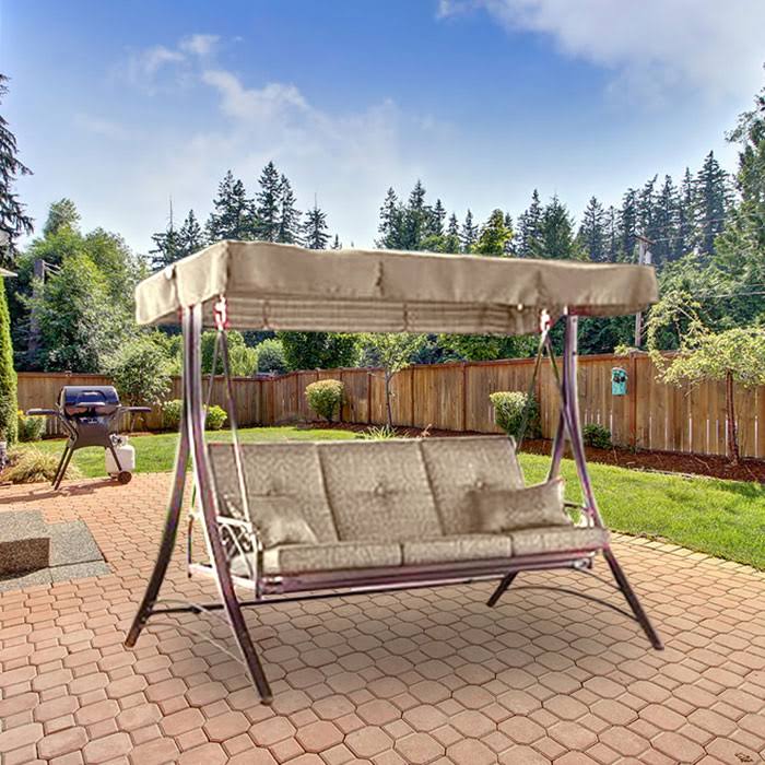 Garden Winds Replacement Canopy for Callimont Park Swing - Beige