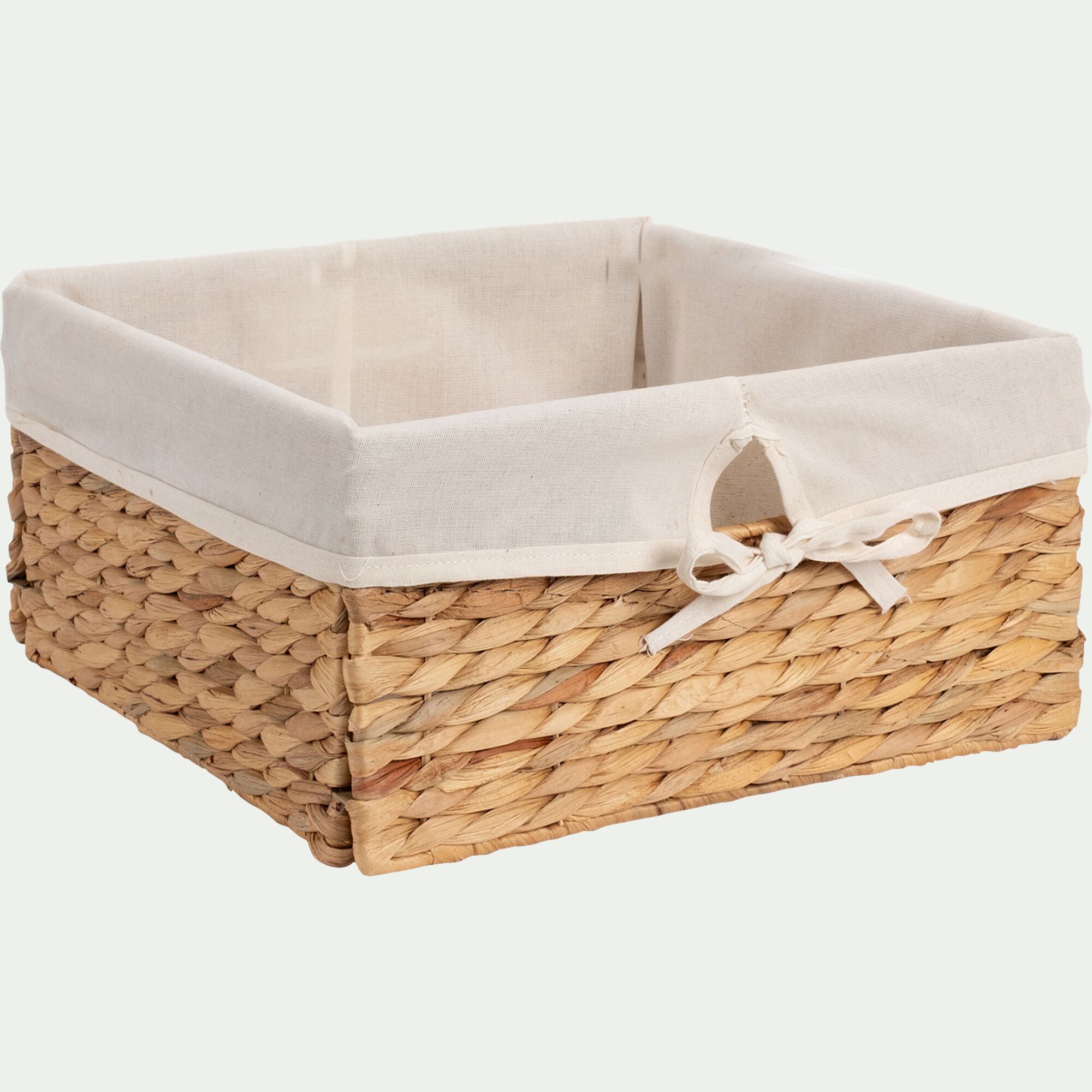 JACINTHE - Panier en jacinthe d'eau H15xL30cm - naturel