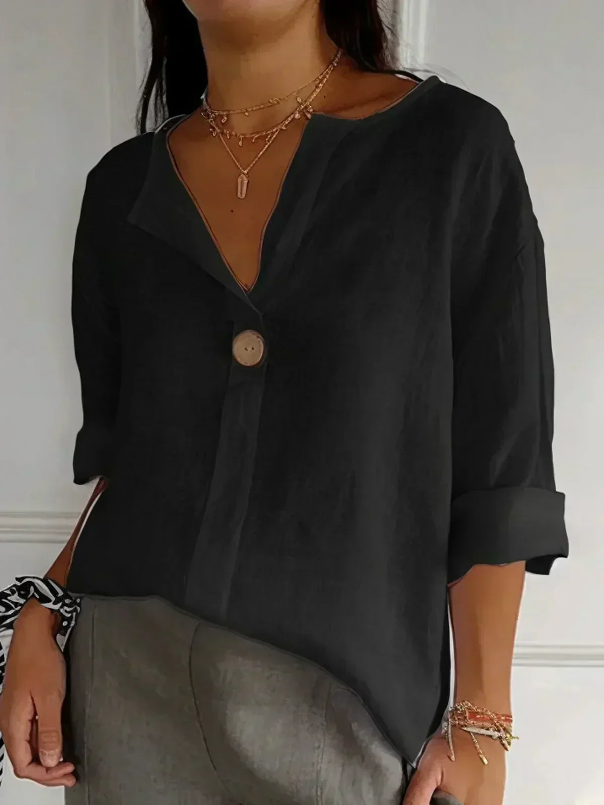 Freja - Blouse Décontractée Élégante