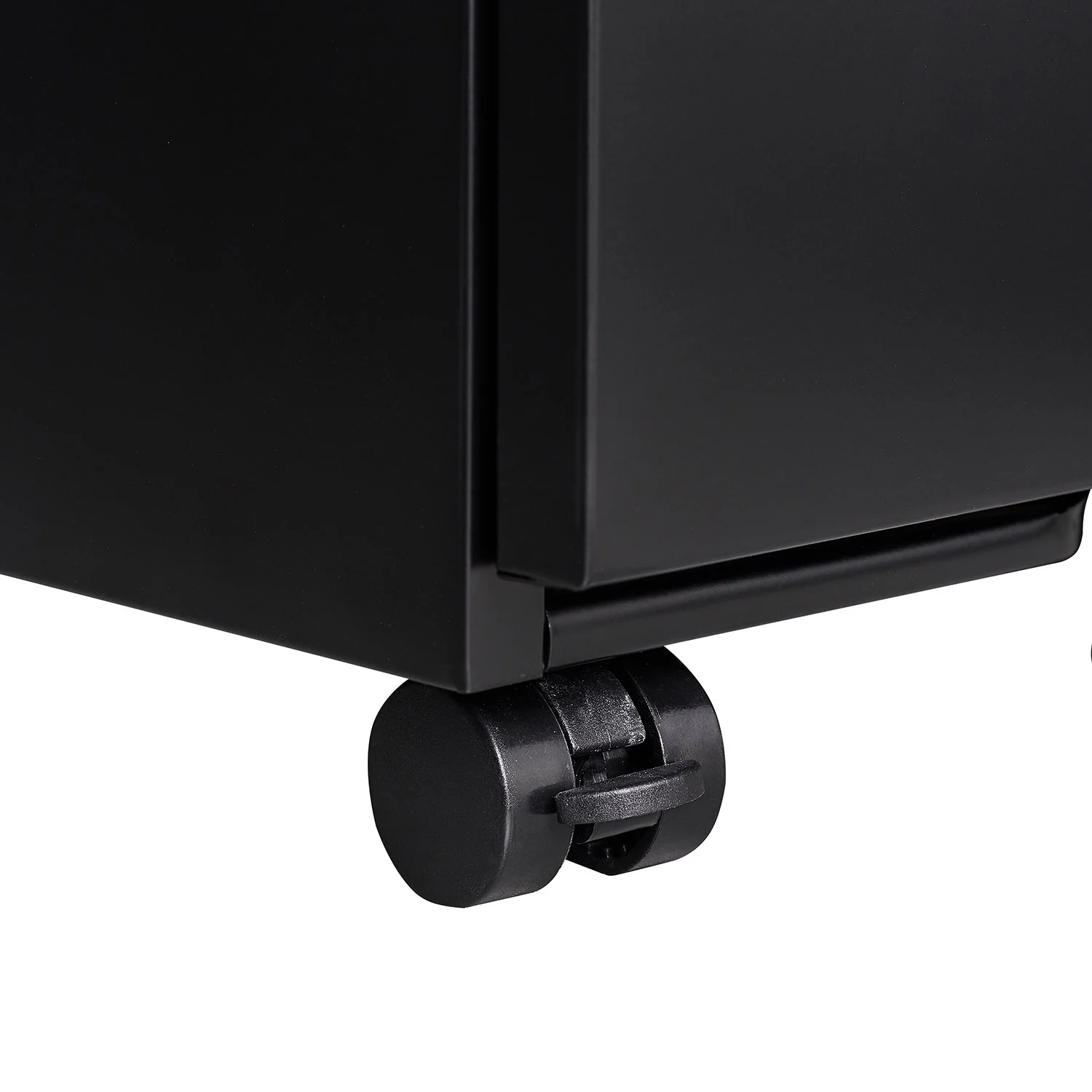 3-Drawer Mobile File Cabinets Rolling Metal Filing Cabinet for Legal  Letter File Anti-tilt Design with Lock Under Desk Office,Black(Black)