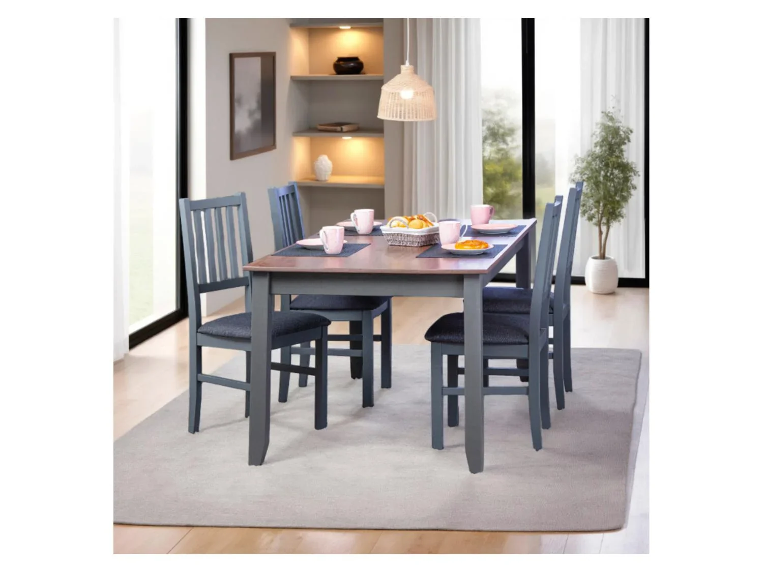 Inter Link Table de salle  manger Westerland, 160 x 90 x 75 cm