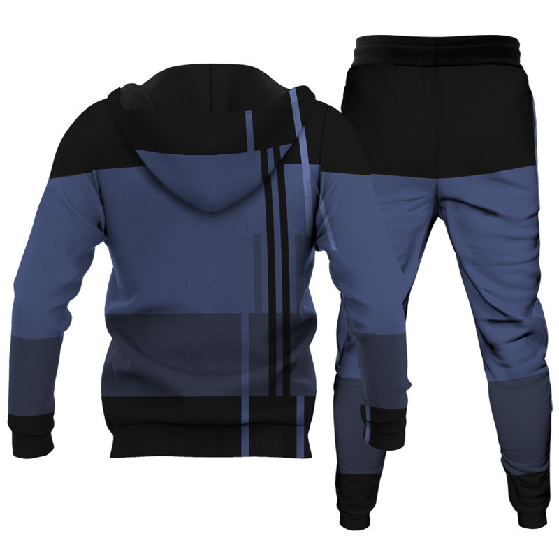 Ensemble de sweat à capuche imprimé personnalisé pour homme 033