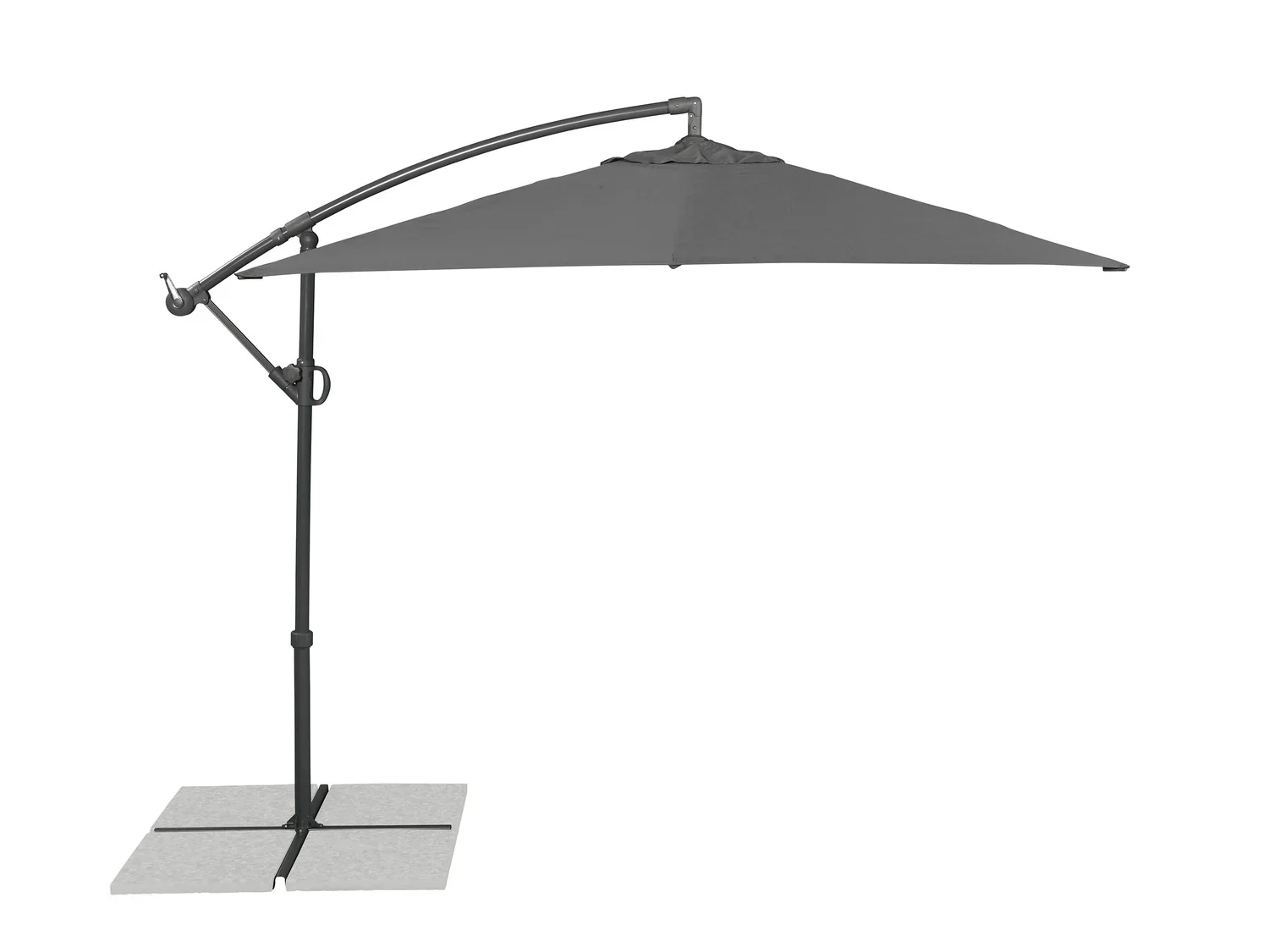 LIVARNO home Parasol dport carr 2,5 x 2,5 m, anthracite
