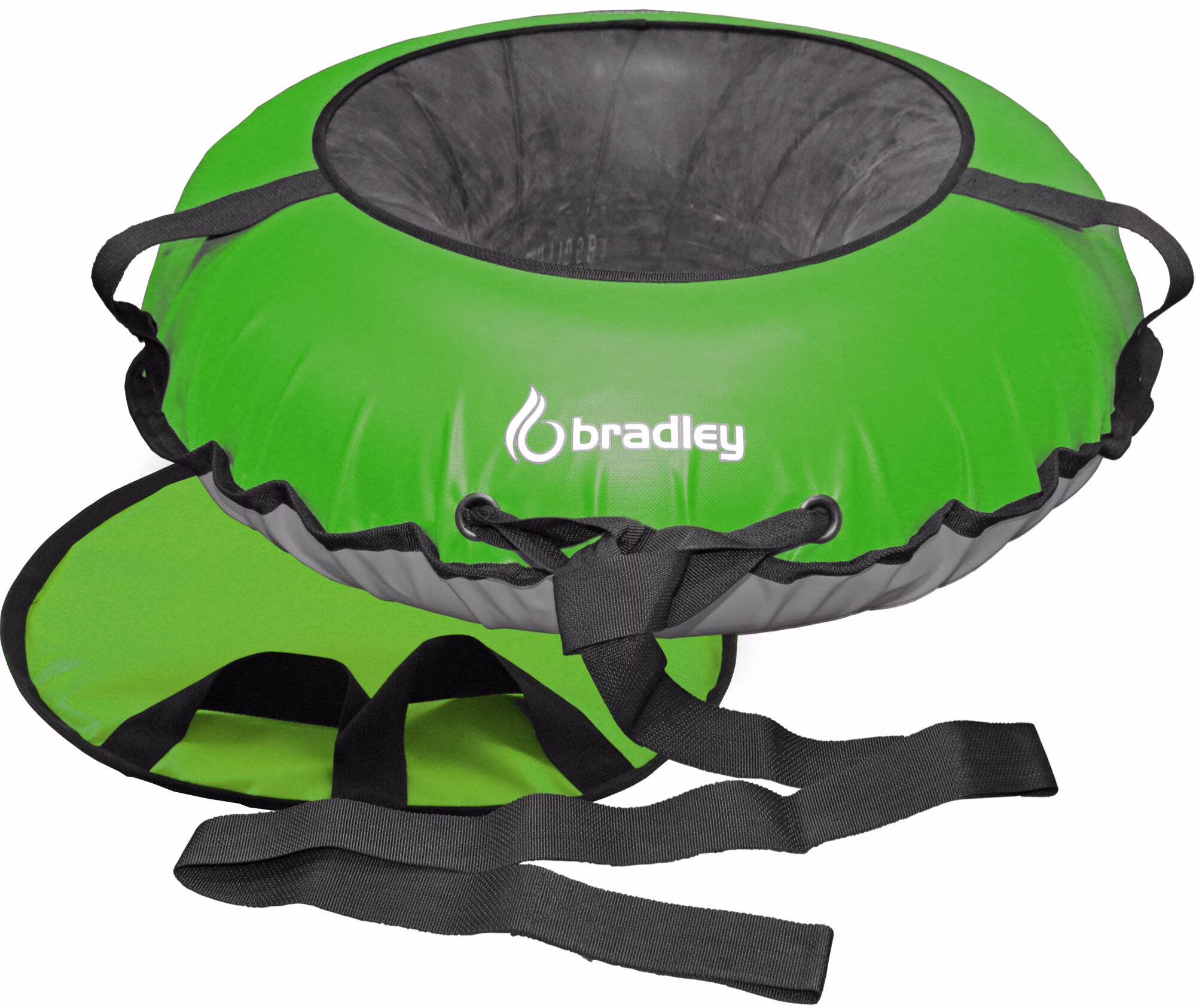 Snow Tubes: 50-Inch Heavy Duty Inflatable Sledding Tubes with Padded Saucer Sled Elevate Your Snow Fun! Best Sledding Adventure Tubes for Adults(Green (Deluxe Set))
