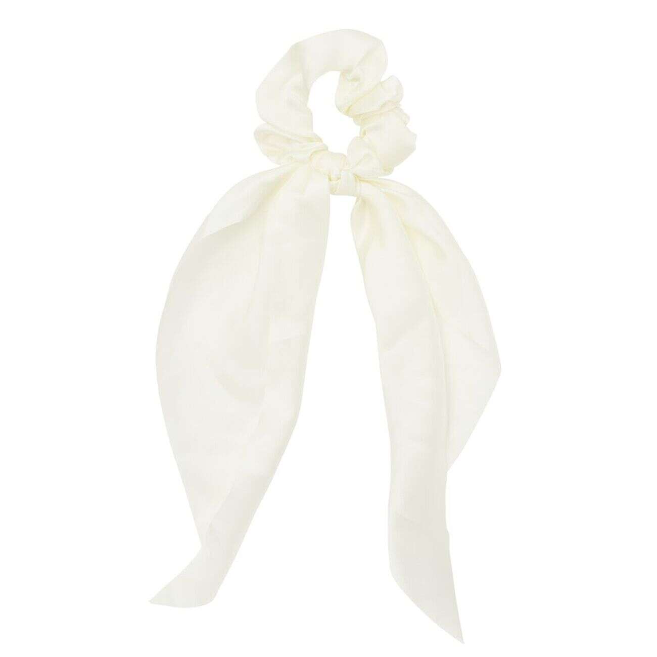 Chouchou ruban à cheveux en tissu uni L29cm (4 modèles)