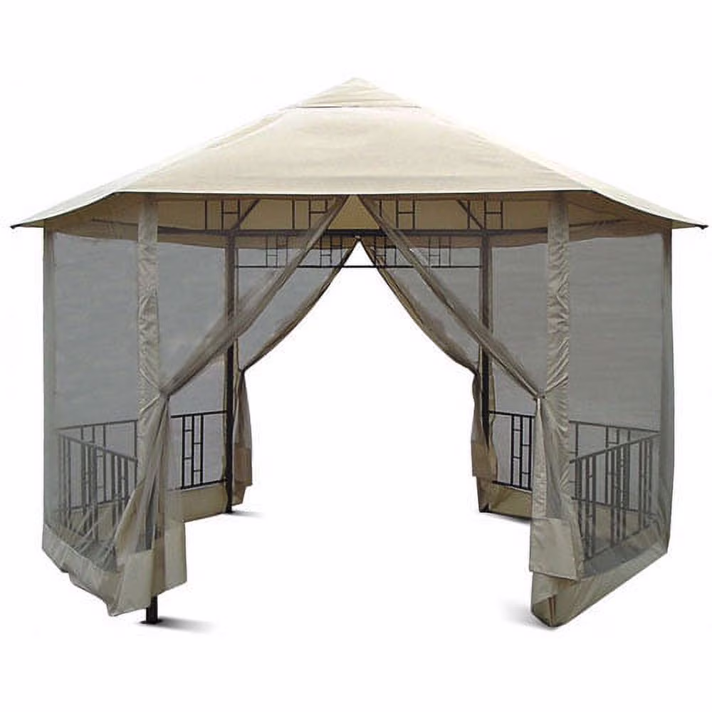Garden Winds Replacement Canopy Top for DC 14' Hexagon Gazebo Rip Lock 350