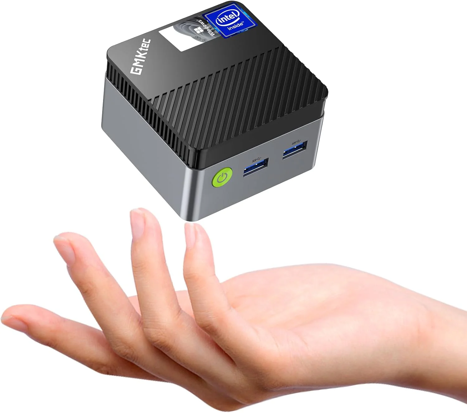 Mini PC Windows 11 Pro Intel N5105, 8GB RAM 128GB Hard Drive Desktop Mini Computer, Micro Computer with Dual HDMI 4K, Dual DDR4, Dual WiFi, RJ45 Ethernet, BT4.2 & Cooling Fans