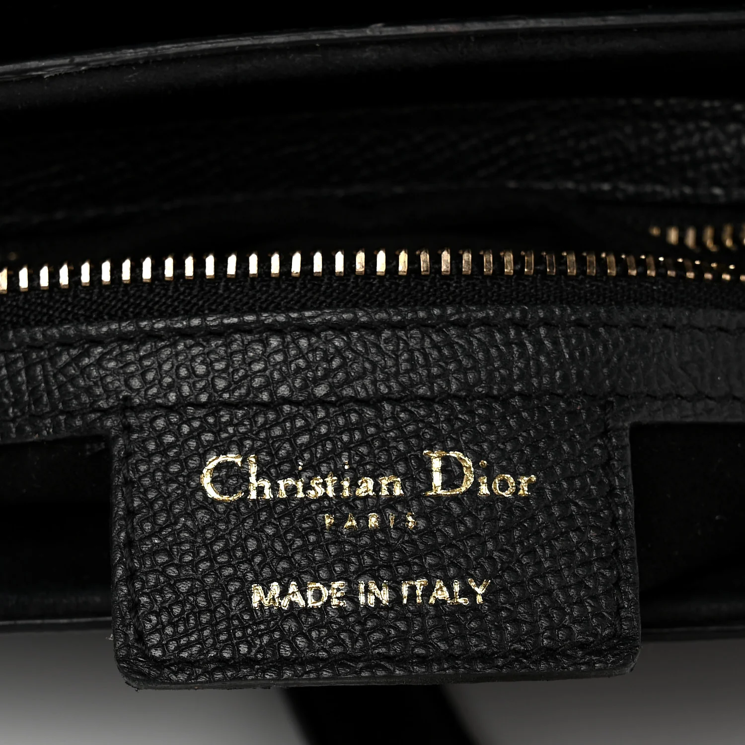 Grained Calfskin Saddle Bag Black