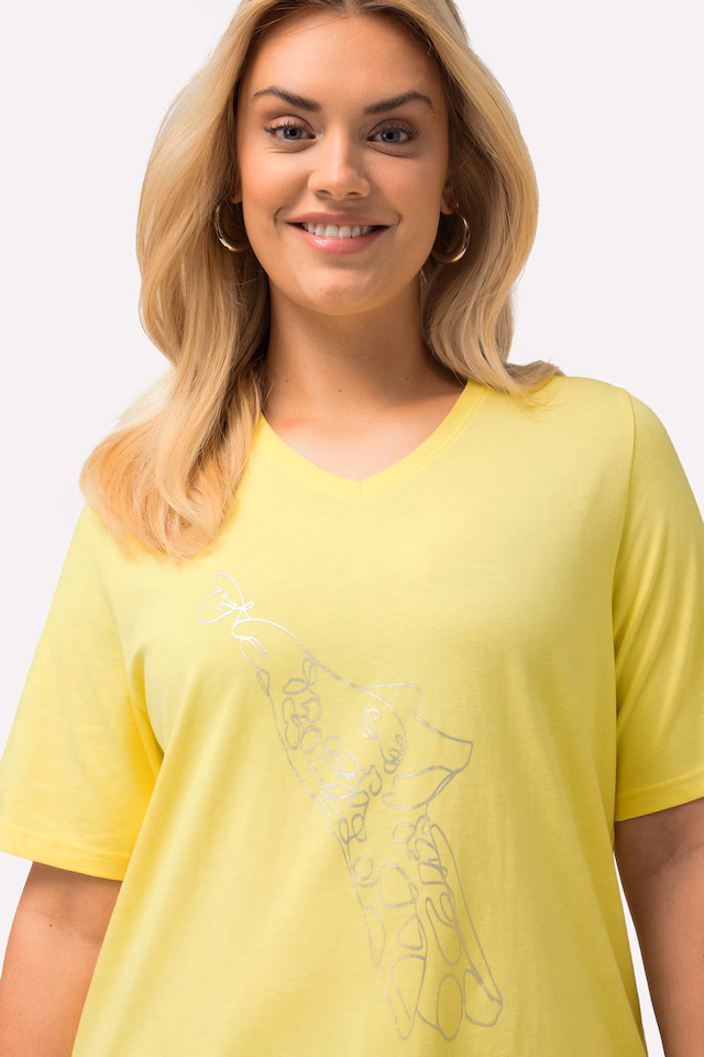 Metallic Wildlife Short Sleeve Graphic Tee