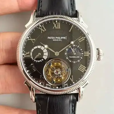 Patek Philippe Tourbillon Moonphase Black Dial