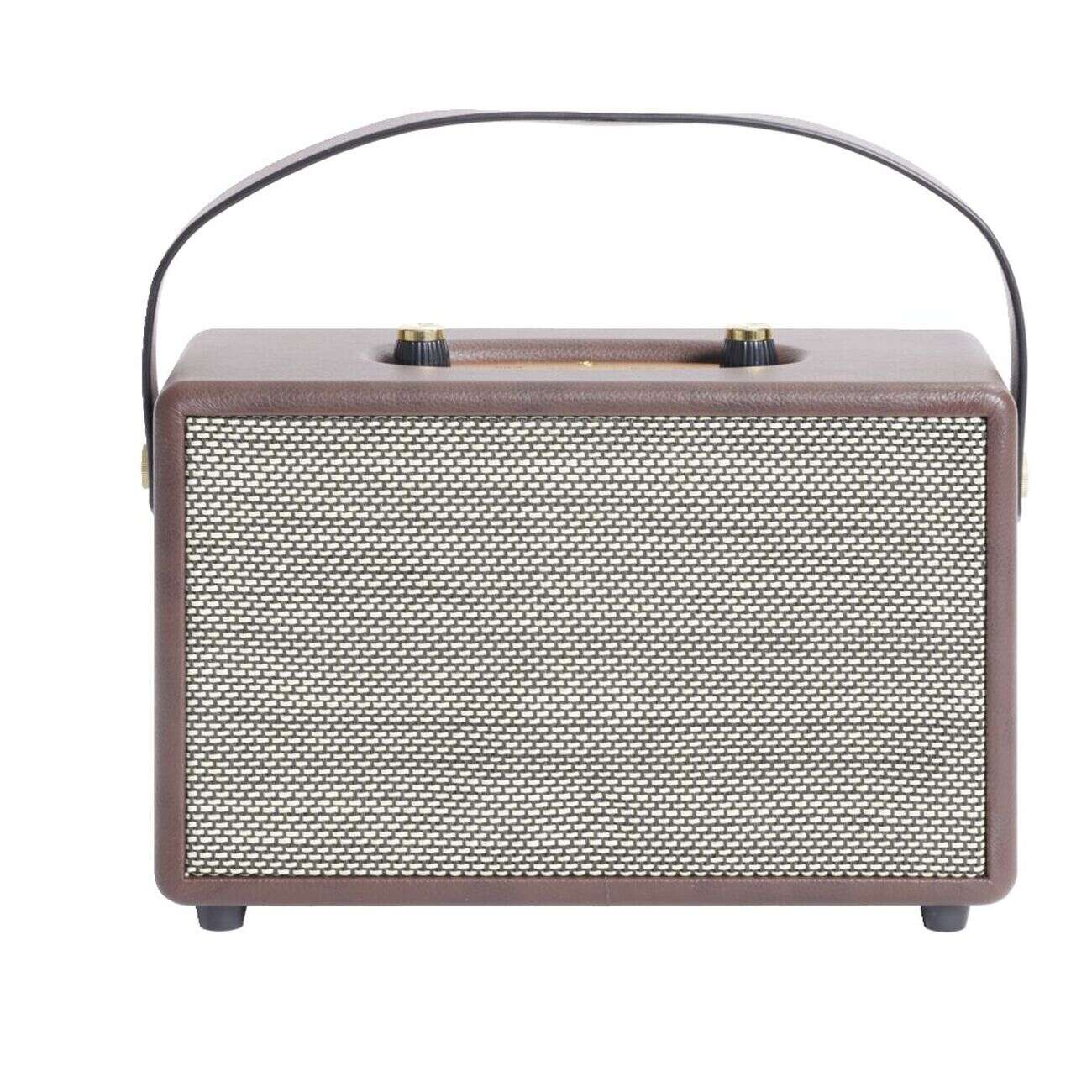 Enceinte rétro bluetooth en bois 20W