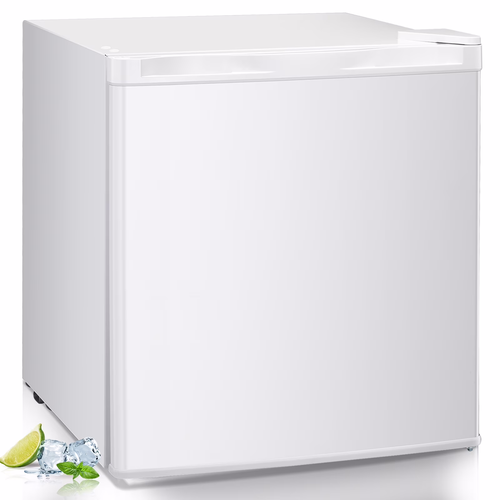 Mini Freezer,1 1 Cu ft Upright Freezer with Reversible Single Door,Removable Shelves,Small Freezer with Adjustable Thermostat for Home/Kitchen/Office (White)(White)